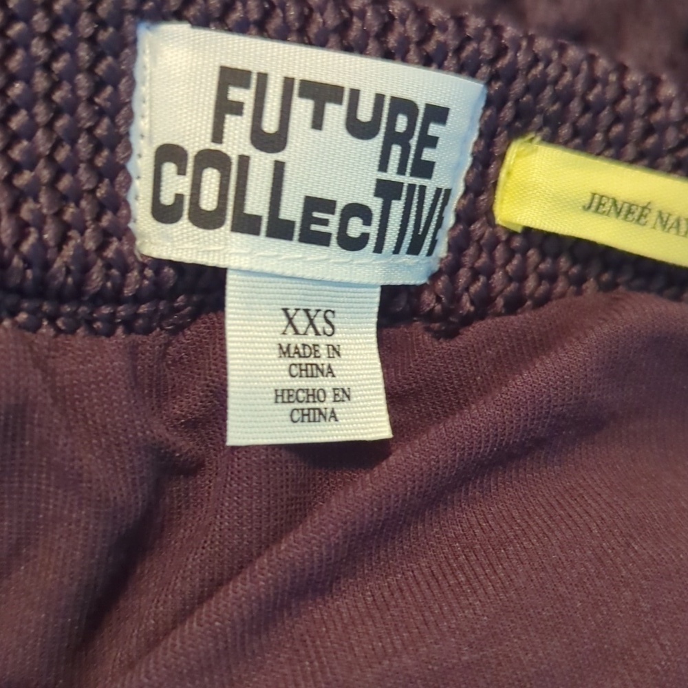 NWT Future Collective Black/Dark Brown Sweater Skirt XXS, L - Picture 6 of 10